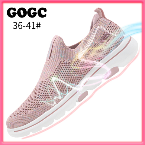 GOGC 2022 zapatos de mujer zapatos de verano para las mujeres zapatillas de deporte de las mujeres Slip on zapatos planos de las mujeres zapatos deportivos G6552 ► Foto 1/6