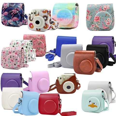 Mini cámara de cuero para fujifilm instax mini 9, bolsa de PU para instax Mini 8, funda de cámara de película instantánea ► Foto 1/6