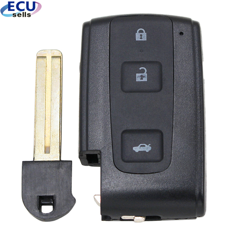 Funda inteligente para llave de mando a distancia sin llave, funda Fob de 3 botones para Toyota CROWN Prius Vers Corolla ► Foto 1/6