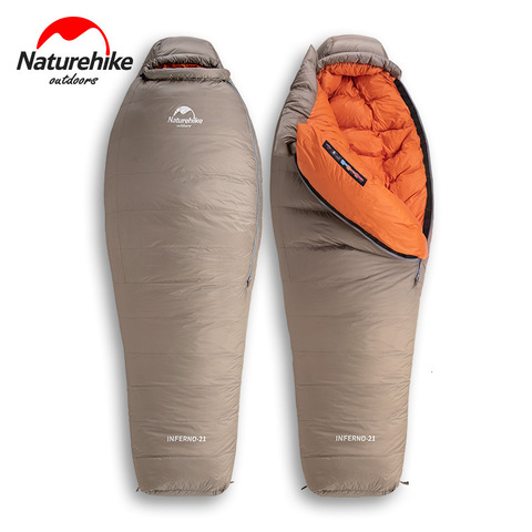 Naturehike-saco de dormir grueso de ganso para momia, el calor supermantiene, restricción de comodidad, temperatura de-15 ℃ -42 ℃, 2022 20D ► Foto 1/6