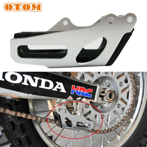 OTOM-guía protectora de cadena de motocicleta, piezas de Motocross, guía de cadena de aleación de aluminio y pegamento interno para HONDA CRF 250 450 ► Foto 1/6