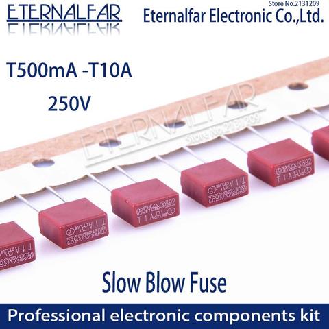 Plaza fusible 0.5A 0.8A 1A 2A 2.5A 3.15A 4A 5A 6.3A 8A 10A 250 V 392 de plástico fusible T2A LCD TV placa de potencia comúnmente purificador de agua ► Foto 1/3