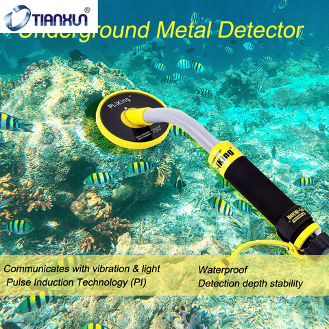 TIANXUN 30m Detector de Metales bajo el agua PI-rey 750 Pinpointer de vibrador Detector de localización con luz LED cuando detecta ► Foto 1/6