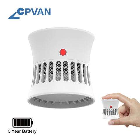 CPVAN-sistema de seguridad para el hogar, Detector de humo con alarma de incendios, 5 años de batería, certificado CE EN14604 85dB, Sensor de humo, protección contra incendios ► Foto 1/6