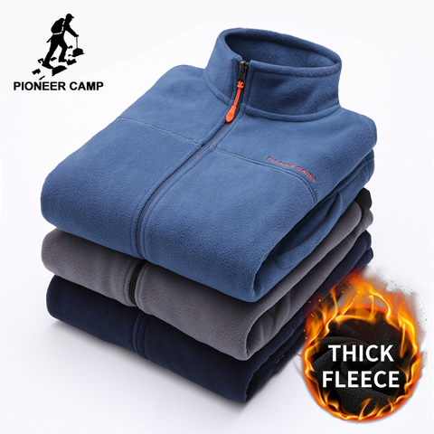 Sudaderas con capucha de forro polar para hombre Pioneer Camp, ropa de marca para otoño e invierno, sudaderas con cremallera, ropa de hombre de calidad AJK902321 ► Foto 1/6