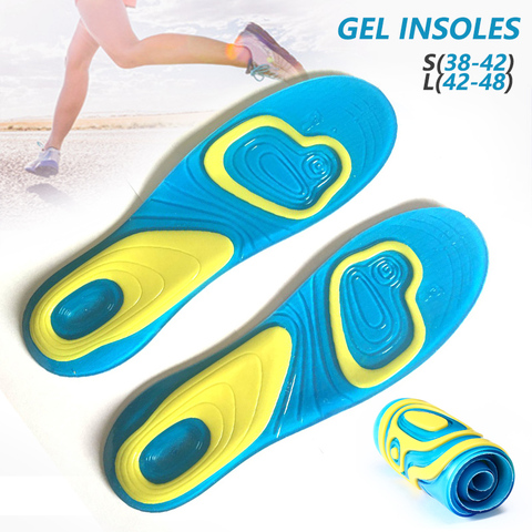 Plantillas de Gel ortopédico para correr, almohadilla de inserción para hombres y mujeres, almohadilla de Gel de zapato de sílice ► Foto 1/6