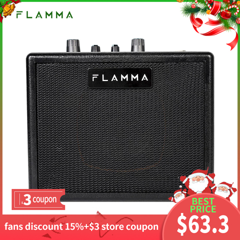 FLAMMA-Amplificador de guitarra eléctrica FA05, Combo Digital Amp Bluetooth Mini portátil con 7 modelos Preamp 40, máquina de tambor ► Foto 1/6