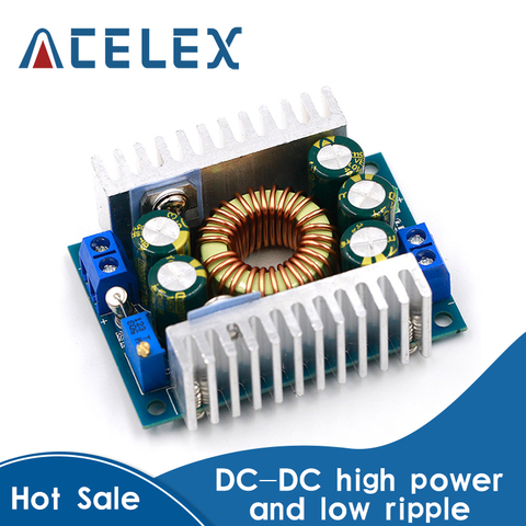 Módulo de reducción ajustable de 12A de onda baja de alta potencia de DC-DC módulo de potencia de coche 95% eficiente ► Foto 1/6