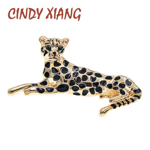 CINDY XIANG esmalte leopardo broche mujeres y broches para caballero Pin joyería Unisex de moda accesorios de invierno ► Foto 1/6