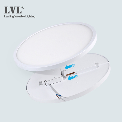 Luz descendente LED de 6W, 9W, 13W, 18W y 24W, Superficie moderna empotrable de montaje para cocina, dormitorio, pasillo, baño, AC85-265V ► Foto 1/6