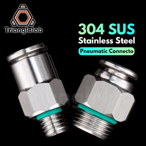 Trianglelab-conector neumático de metal 304 SUS, accesorios de acero inoxidable, G1/8 