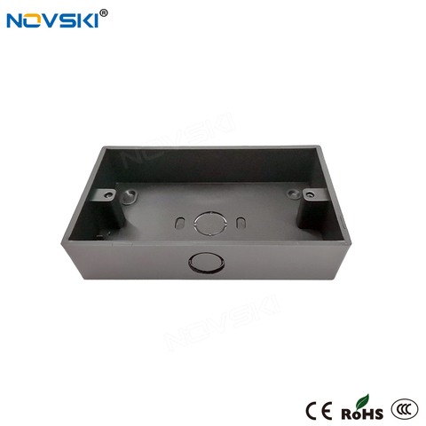 NOVSKI-caja de montaje para hornear negra, 146mm x 86mm, para interruptor de pared y enchufe ► Foto 1/6