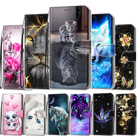 Funda de teléfono para Honor 7A DUA L22 Huawei Y5 Prime 2022 Y5 2022 Funda de cuero con tapa cartera libro Anime funda para Honor 7s 8s 7A 5,45