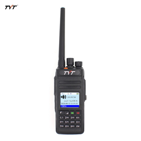 TYT-walkie-talkie MD398 IP67, Radio bidireccional, 10W, UHF, 400-470m, transceptor HzHam, TYT, MD-398, IP67, resistente al agua, DMR ► Foto 1/6