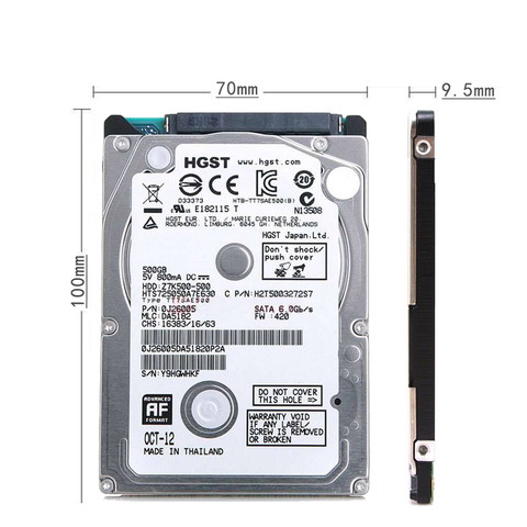 Disco Duro portátil HDD 500gb 2,5 'SATA USB3.0, Disco Duro interno de 500gb para ordenadores portátiles, almacenamiento, dispositivos de escritorio, Disco Duro 5200rpm ► Foto 1/5