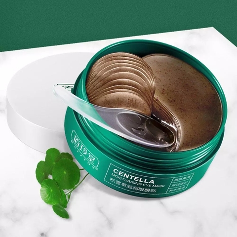 Mascarilla de ojos Centella Asiatica, parche para ojos de Gel hidratante Natural, elimina el círculo oscuro, bolsa antiedad, antiarrugas, cuidado de la piel, 60 uds. ► Foto 1/6