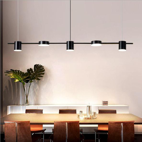 Arañas Led de 3/5/6 brazos de oro negro, decoración moderna para comedor, Hotel, restaurante, lámpara de araña, iluminación ► Foto 1/6