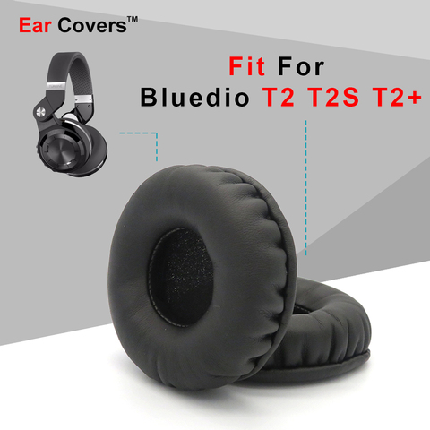 Bluedio-almohadillas para los oídos T2 T2S T2 + Plus, almohadillas para los auriculares de repuesto, almohadillas para los oídos, espuma de esponja de cuero PU ► Foto 1/6