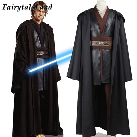 Disfraz de Anakin Skywalker para adulto, disfraz de Halloween, fiesta de superhéroes, Cosplay Jedi, traje de Anakin personalizado ► Foto 1/6