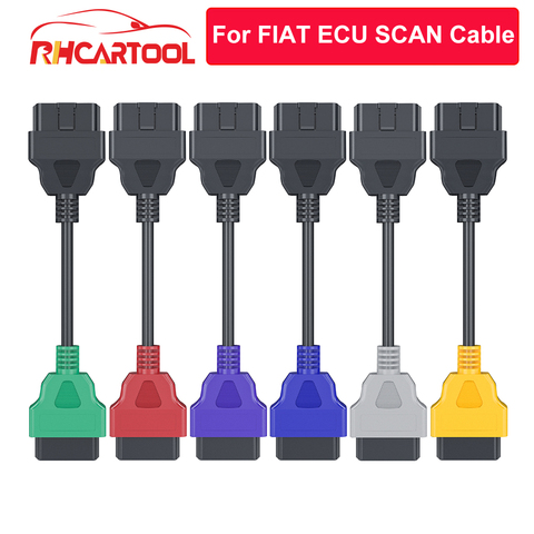 Cable adaptador de diagnóstico OBD2, conector automático OBD2 de 6 colores para Fiat ECUScan y Multiecuscan, Fiat Alfa Romeo y Lancia ► Foto 1/6