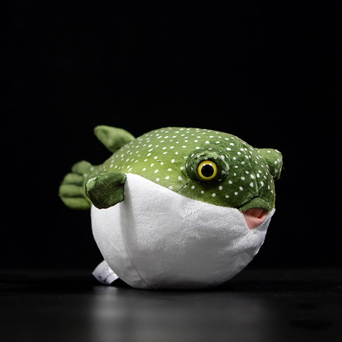 Pufferfish de peluche de la vida Real para niños, Animales Marinos realistas, peluches de peces de acuario suaves, regalos ► Foto 1/6