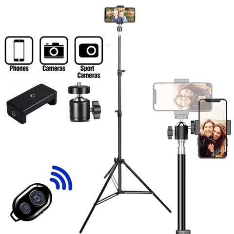 Trípode para soporte para teléfono inteligente, Kit de cámara Vlogging, Anillo de luz Led para Selfie ► Foto 1/6