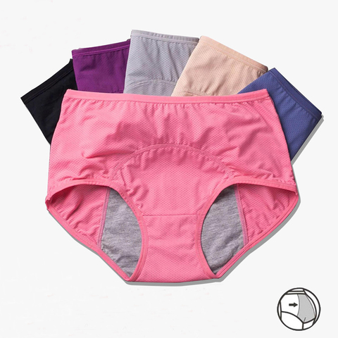 Menstrual de prueba de fugas incontinencia ambiental ropa interior bragas período cálidos altos las mujeres Sexy pantalones envío de la gota ► Foto 1/6