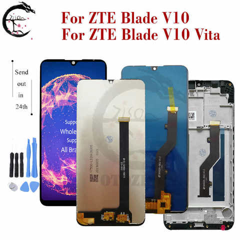 Pantalla LCD + marco para ZTE Blade V10 / V10 Vita, montaje de digitalizador de Sensor de Panel táctil, pantalla de repuesto V10vita ► Foto 1/6