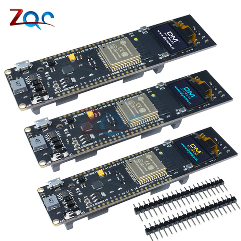 Pantalla LCD OLED de 0,96 pulgadas, placa de desarrollo de batería de litio para Arduino, ESP32 ESP-32, cp266, CP2102, WiFi, módulo Bluetooth, 18650 ► Foto 1/6