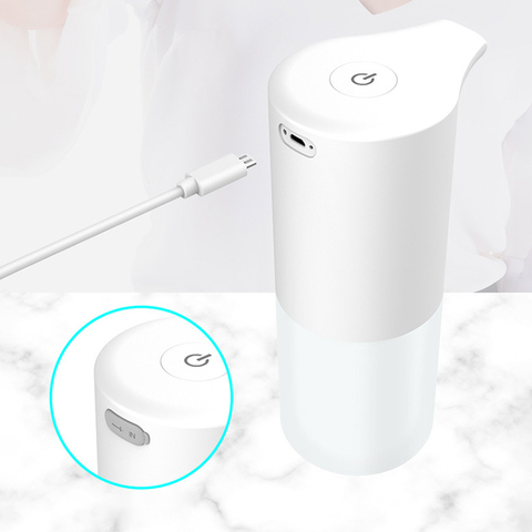 Dispensador de jabón automático sin contacto, máquina de espuma inteligente con Sensor infrarrojo y carga USB, desinfectante de manos ► Foto 1/6