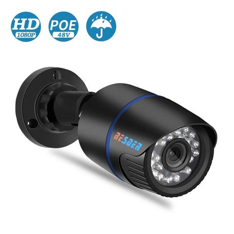 BESDER-cámara IP Full HD 1080P, dc-12v/POE48V opcional, ONVIF, P2P, detección de movimiento, RTSP, alerta de correo electrónico, vigilancia CCTV, XMEye ► Foto 1/6