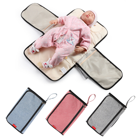 Impermeable Multi función portátil pañal multifunción bolso de bebé mamá limpia plegado manual de Cuidado infantil productos ► Foto 1/6