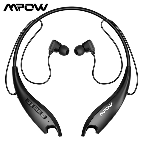 Mpow Jaws Gen-5-auriculares, inalámbricos por Bluetooth V5.0, auriculares con banda para el cuello con cancelación de ruido y duración de reproducción de 18 horas ► Foto 1/6