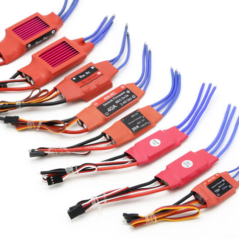 Simonk 10A 12A 15A 20A 30A 40A 50A 70A 80A del Firmware del controlador electrónico de velocidad ESC para multicóptero con radio control helicóptero ► Foto 1/6