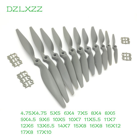 6 unids/set hélice de Nylon 5X5/6X4/7X6/8X6/9X6/11X7/12X8/15X8/16X8/17X8/17X10 partes de Drone para UAV FRC PV Kit de hélices ► Foto 1/5