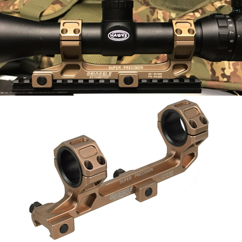 Montura para mira óptica de Rifle, montura de anillos QD de 25,4mm/30mm, sin nivel de burbuja para riel Picatinny de 20mm ► Foto 1/6