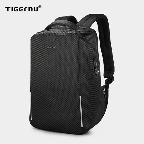 Mochila para ordenador portátil Tigernu RFID de 15,6 pulgadas cerradura TSA antirrobo Mochila para hombres de negocios a prueba de salpicaduras bolsa para hombres adolescentes Mochila para hombre ► Foto 1/6