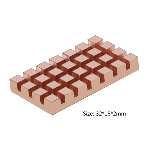 Disco Duro sólido para ordenador portátil, disipador de calor ultradelgado con aleta de cobre, disipador de refrigeración, radiador de 2/3/4MM, 32x18mm, M.2, SSD, 2260, NGFF, 2242 ► Foto 1/6