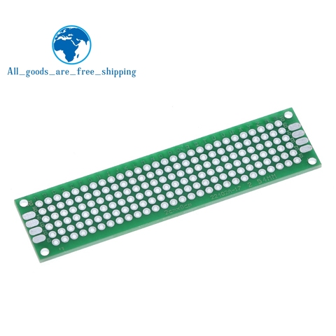 TZT 10 unids/lote 2x8 de doble cara de cobre PCB prototipo placa Universal desarrollo Experimental placa verde ► Foto 1/4