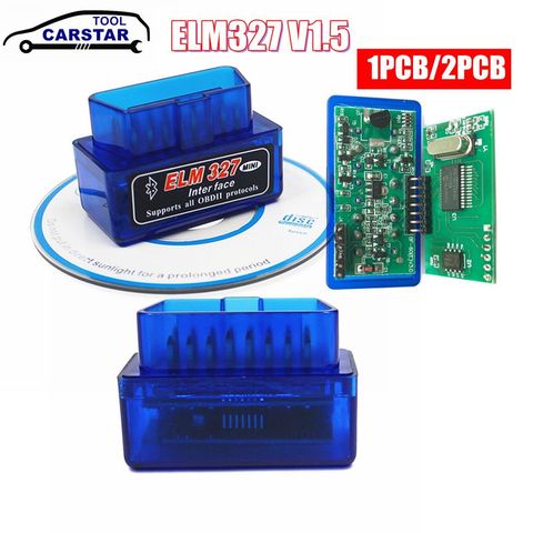 MINI PIC18F25K80 ELM327 V1.5 Bluetooth ELM 327 v1.5 OBD2 escáner adaptador de diagnóstico herramienta de escaneado OBD código OBDII lector ► Foto 1/6