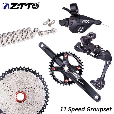 ZTTO MTB bicicleta de montaña 1*11 velocidad grupo de palanca de cambio 11 s 46T 42t 40t Cassette k7 cadena 11 s actual platos y bielas con cadenas ► Foto 1/6