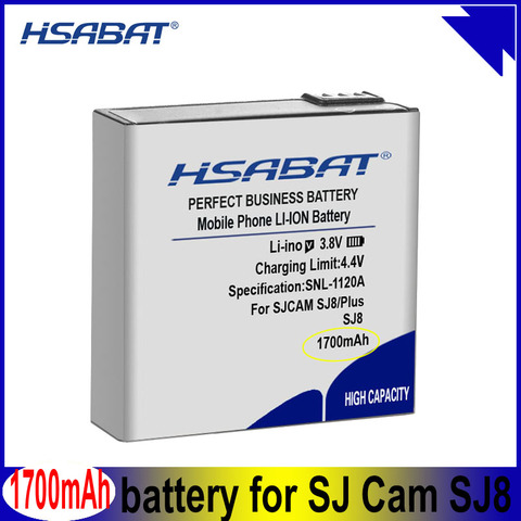 HSABAT-batería para cámara de acción SJ8 PRO, batería de 1700mAh para SJCAM SJ8 PRO, SJ Cam SJ8 Plus, baterías SJ8 Air ► Foto 1/6