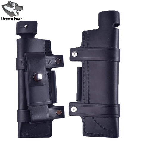 Cubierta de cinturón de cuero para portacubiertos, accesorios para cuchillo de caza fijo de 7