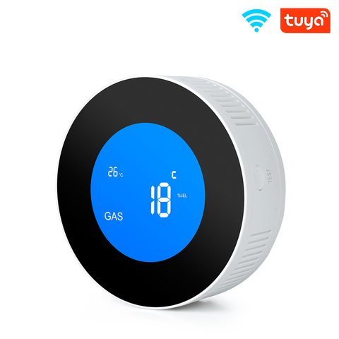 Tuya-Sensor de fugas de GAS LPG, alarma, detector de seguridad contra incendios, enlace de aplicación, sensor de fugas inteligente para el hogar ► Foto 1/6