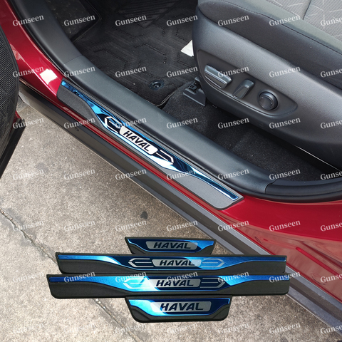 Para la Gran Muralla Haval embellecedor de alféizar de puerta H3 h2 S F7 X H9 H6 accesorios de acero inoxidable Protector de placa de desgaste Pedal estilo de coche ► Foto 1/6