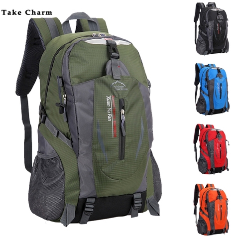 Mochila de viaje de nailon impermeable para hombre y mujer, bolso deportivo para jóvenes, informal, para acampar, portátil, al aire libre para senderismo, nueva ► Foto 1/6