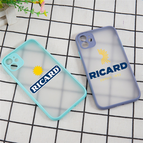 RICARD-funda para iPhone 11 Pro, X, XS, XR Max, 12, Mini, 7, 8, 6, 6S Plus, SE2022, protección de cámara, a prueba de golpes, mate ► Foto 1/6