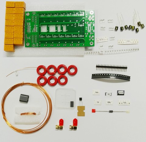 Última versión envío gratis Kits DIY ATU-100 1,8-50MHz ATU-100mini automática sintonizador de antena por N7DDC 7x7 con firmware ► Foto 1/5