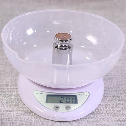 Báscula digital portátil para comida, balanza electrónica LED de 5 kg/1g, útil en cocina ► Foto 1/6