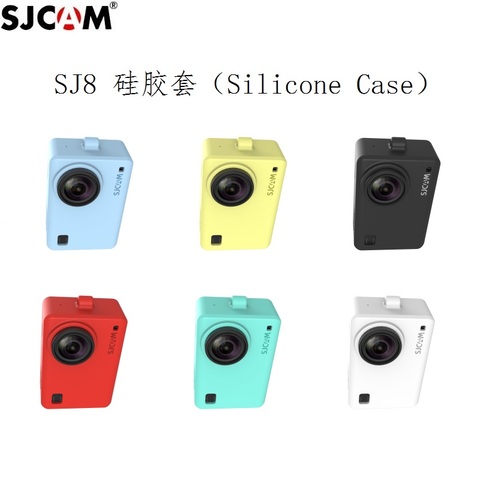 Accesorios originales de silicona SJCAM, funda + cuerda de muñeca, funda protectora de cordón, Marco, funda, borde para Cámara de Acción SJ8 Pro Plus ► Foto 1/6